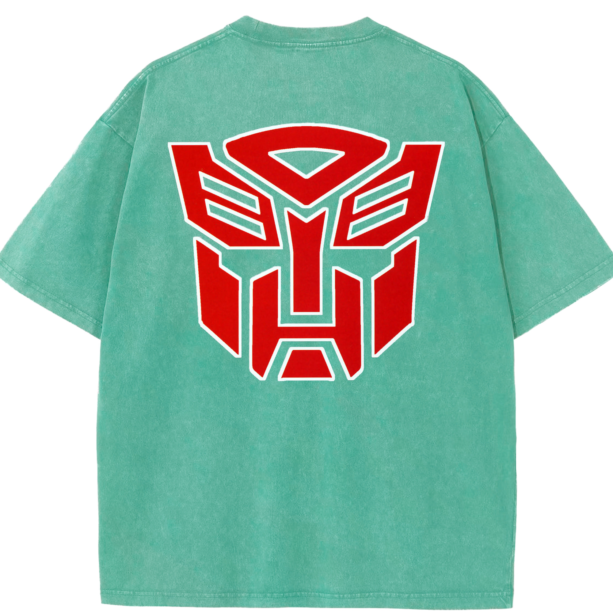 （画像用）  綿100% ヴィンテージ風 半袖Tシャツ（背面プリント）